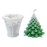 HASTHIP Christmas Tree Silicone Resin Art Mold for DIY Crafts featuring 85x84mm Flexible Non Stick Design | Ideal for Soap Candle and Holiday Décor
