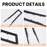 HASTHIP Landscape Staples for Artificial Turf and Weed Barrier Fabric 50 pcs 15cm Plastic U Shape Pins