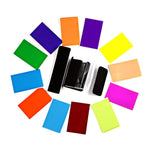 HASTHIP Flash Color Gel Filter Set for Canon Nikon Yongnuo | 12pcs with Velcro Holder