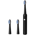 HASTHIP® Elephantboat Sonic Electric Tooth Brushes For Adult Battery Used For 50 Days Provided 40000 Strokes Per Minute, With 3 Replacement Brush Head,Black