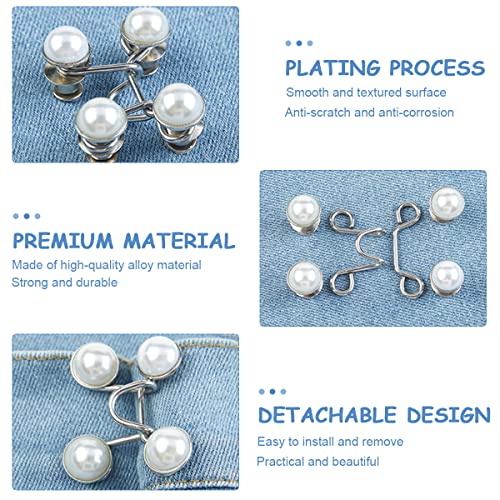 HASTHIP® 4Pcs Jeans Pins Adjustable