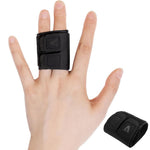 HASTHIP® Banda de Compresión para Dedos,Soporte Ajustable Doble Férula,Protector Deportivo para Baloncesto Voleibol Alivio de Dolor Prevención Lesiones Talla M Unisex