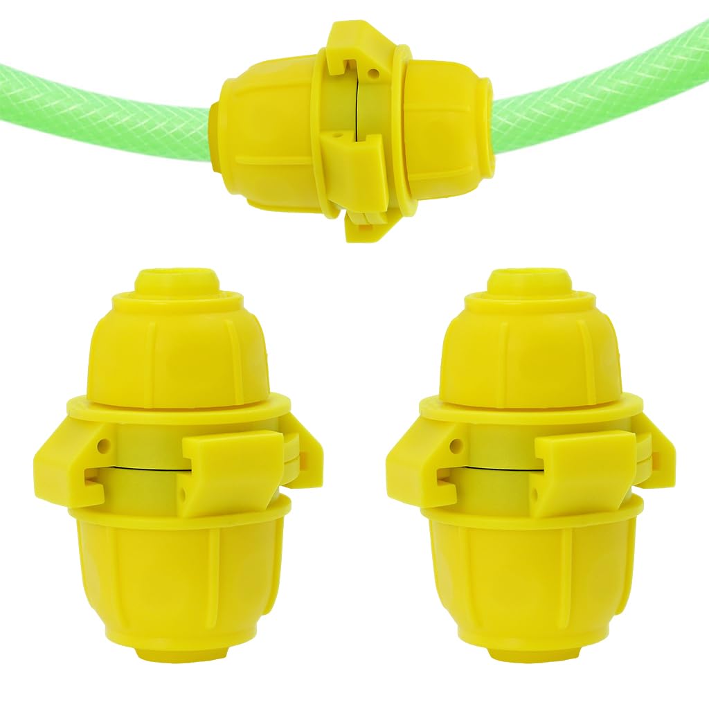 HASTHIP Garden Hose Connectors for 3/4 inch to 1/2 inch Hoses with Watertight Seal | Pack of 2