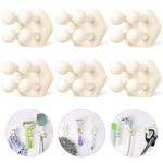 HASTHIP® 6Pcs Mini Silicone Wall Hooks Creative Multi-hook Wall Hooks for Kitchen, Self Adhesive Wall Hooks Multipurpose Wall Hooks Wall Hooks for Kitchen, Office, Bathroom