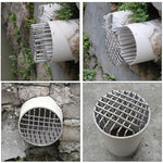 HASTHIP® Drain Pipe Rat Stopper - Rust-Resistant Metal Wire Grid Drain Outlet Stopper for 75-75mm Diameter, Prevents Clogs & Rodent Entry-Metallic