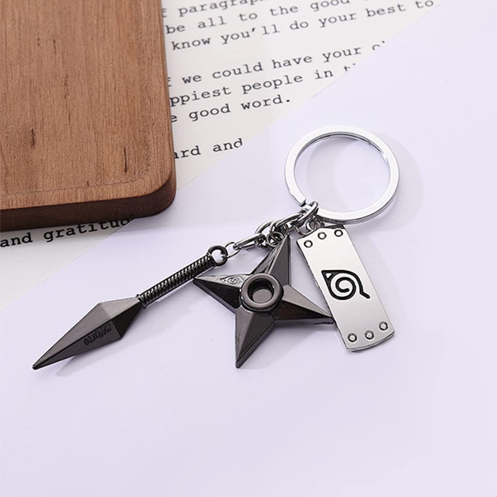 ZIBUYU® Polyvinyl Chloride (PVC) Anime Keychain Konoha Sign Pendent Keychain For Keys Collection - 1