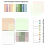 HASTHIP Transparent Sticky Notes for School, Office and Home with 700 Sheets PET Design | Removable Waterproof Memo Pads