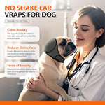 HASTHIP® Dog Ear Protectors, Calming Ear Cover with Adjustable Strap, Noise Reduction Muffs for Anxiety Relief, Protective Headwear for Sensitive Dogs During Eating, Swimming, Therapy
