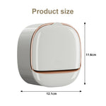 HASTHIP Soap Holder for Bathroom and Kitchen with Flip-Up Cover and 12x5x11.5cm PP Tray | Wall Mounted Space-Saving Design