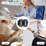 HASTHIP® 2 PCS Watch Band Compatible with Apple Watch Ultra 2/Ultra Band 42/44/45/49/46mm, Soft Silicone Replacement Bands for iWatch Series9 8 7 6 5 4 3 2 1 SE (Watch Not Included)