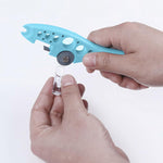 HASTHIP Ampule Cutter for Doctors with 5 Replaceable Grinding Wheels and ABS Handle | Blue