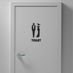 HASTHIP Acrylic Toilet Door Signs for Men and Women with Self Adhesive Backing | Modern Minimalist Design for Offices and Restaurants