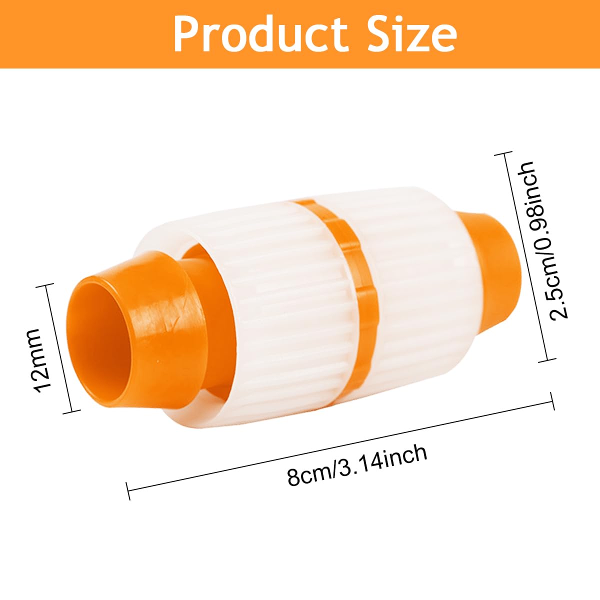 HASTHIP Garden Hose Connector for Gardening with Quick Release ABS Plastic Joint 2PCS