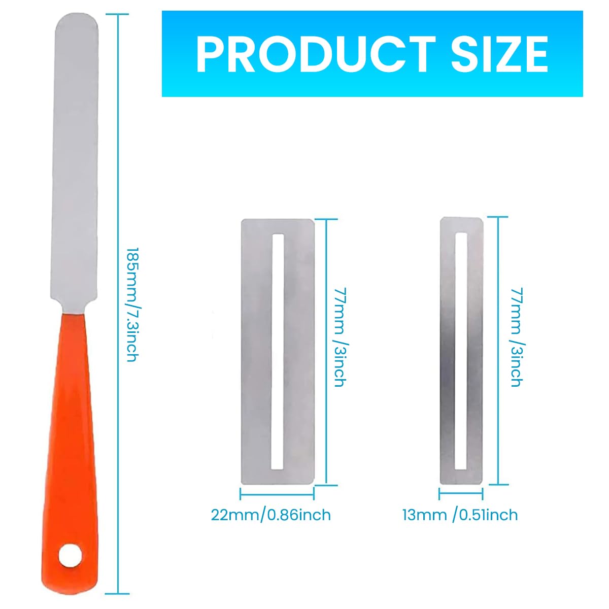 HASTHIP Fret End File for Guitar Repair with 7.2 in Anti Slip Handle and 2 Fret Guards | Stainless Steel Tool for Electric and Acoustic Guitars