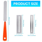 HASTHIP Fret End File for Guitar Repair with 7.2 in Anti Slip Handle and 2 Fret Guards | Stainless Steel Tool for Electric and Acoustic Guitars