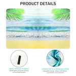 HASTHIP® Beach Wear for Women Men Quick Dry Fitness Beach Towel Blanket with Storage Mesh Bag Beach Print Sandproof Swimsuit Cover Up Beach Mat Lightweight Beach Outfits