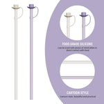 HASTHIP Silicone Straws for Stanley 40 30 oz Cups featuring 12 in length and BPA free caps