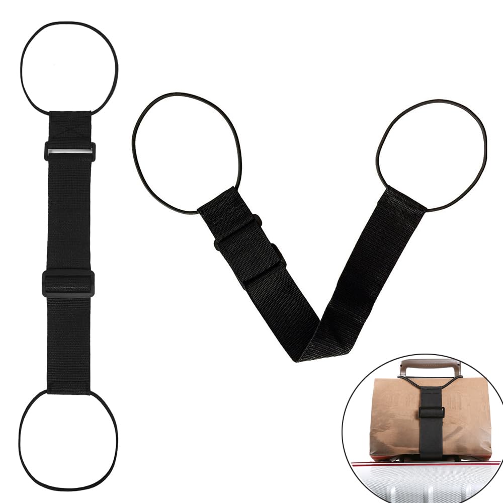 HASTHIP® Luggage Straps Bag Bungees Elastic Adjustable Travel Suitcase Strap for Attaching Extra Bags and Securing Carry On Luggage