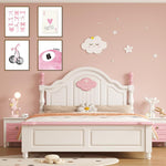 HASTHIP Wall Posters Set of 4 20x25cm Canvas Prints for Bedroom with Pink Bow & Disco Art
