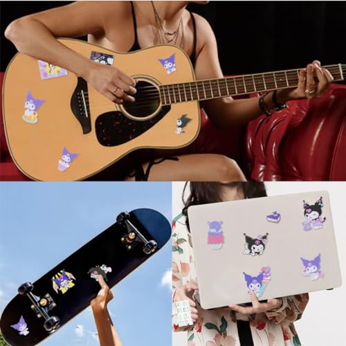 HASTHIP® Kuromi & Melody Sticker Combo Set, 600Pcs, Cute Kawaii Stickers for Journaling, Scrapbooking, DIY, Planners, Crafts, Ideal Gift for Kids, Teens, Girls, Adults, Sanrio Fans