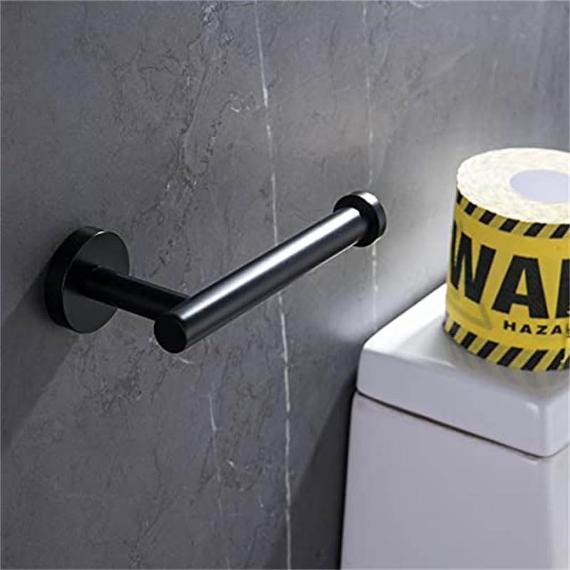 HASTHIP Tissue Paper Holder for Bathroom with 16×4.5×8.2 cm Slot Design | Matte Black SUS304