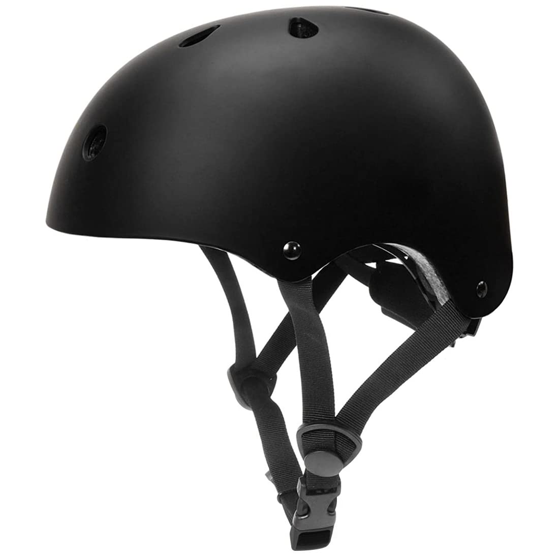 HASTHIP® Adjustable ABS Shell Safety Helmet Protective Suitable for Youth/Adult (Black)