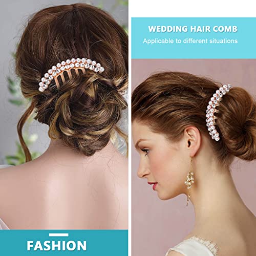 HASTHIP® 3 pinzas para el pelo con forma de perla