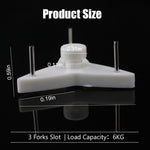 HASTHIP Wall Hooks for Photo Frames and Keys with Triangular Push Nail Design 40pcs White