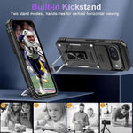 HASTHIP® Phone Case for Google Pixel 9 Pro XLSleek Magnetic Phone Case with Kickstand Phone Ring Compatible with Magnetic Phone Holder Shockproof Phone Case forGoogle Pixel 9 Pro XL