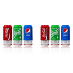HASTHIP Beverage Can Sleeves 6PCS 335ml with Anti Slip Zip Top Wraps | Elastic Silicone Fit