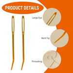HASTHIP Sewing Needle Kit for DIY and Upholstery with 11 Pieces and Bent Tip Design | Stainless Steel