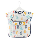HASTHIP® Babero Bebé Sin Mangas con Bolsillo Impermeable Verano,Babero Infantil Lavable y Ligero,Ajustable de EVA con Diseño de Dibujos Animados para Niños 6-24 Meses Reutilizable