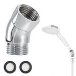 HASTHIP Shower Head Pipe Adapter for Adjustable 135° Spray Direction with Corrosion‑Resistant Build | Universal Fit for Fixed and Handheld Showers