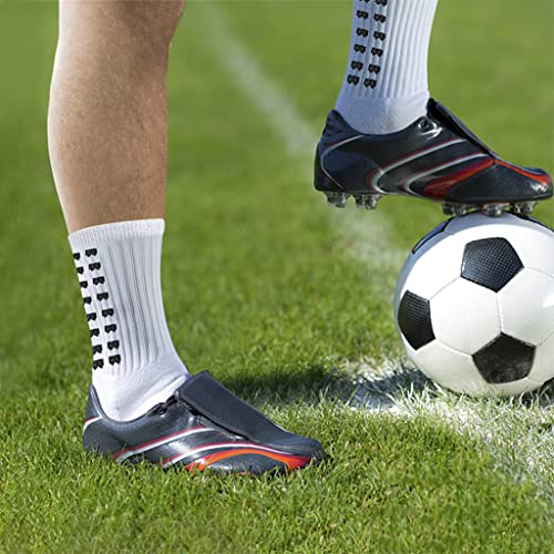 HASTHIP® Athletic Socks for Men Women, Hi-Tech Performance Rubber Anti-Slip and Thicken Cushion Sport Socks Ankle Length Socks for Badminton Soccer Running Gym & Indoor Training