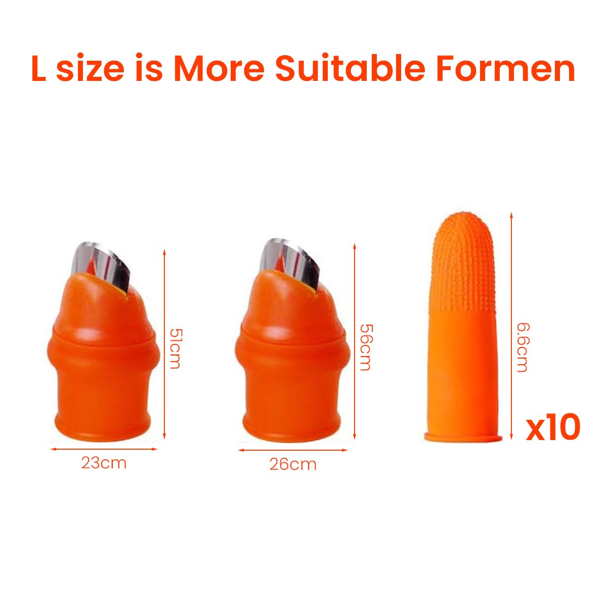 HASTHIP Thumb Cutter for Gardening with 2pcs Stainless Steel Blades and 10pcs Finger Protectors | Efficient Harvesting and Trimming Tool