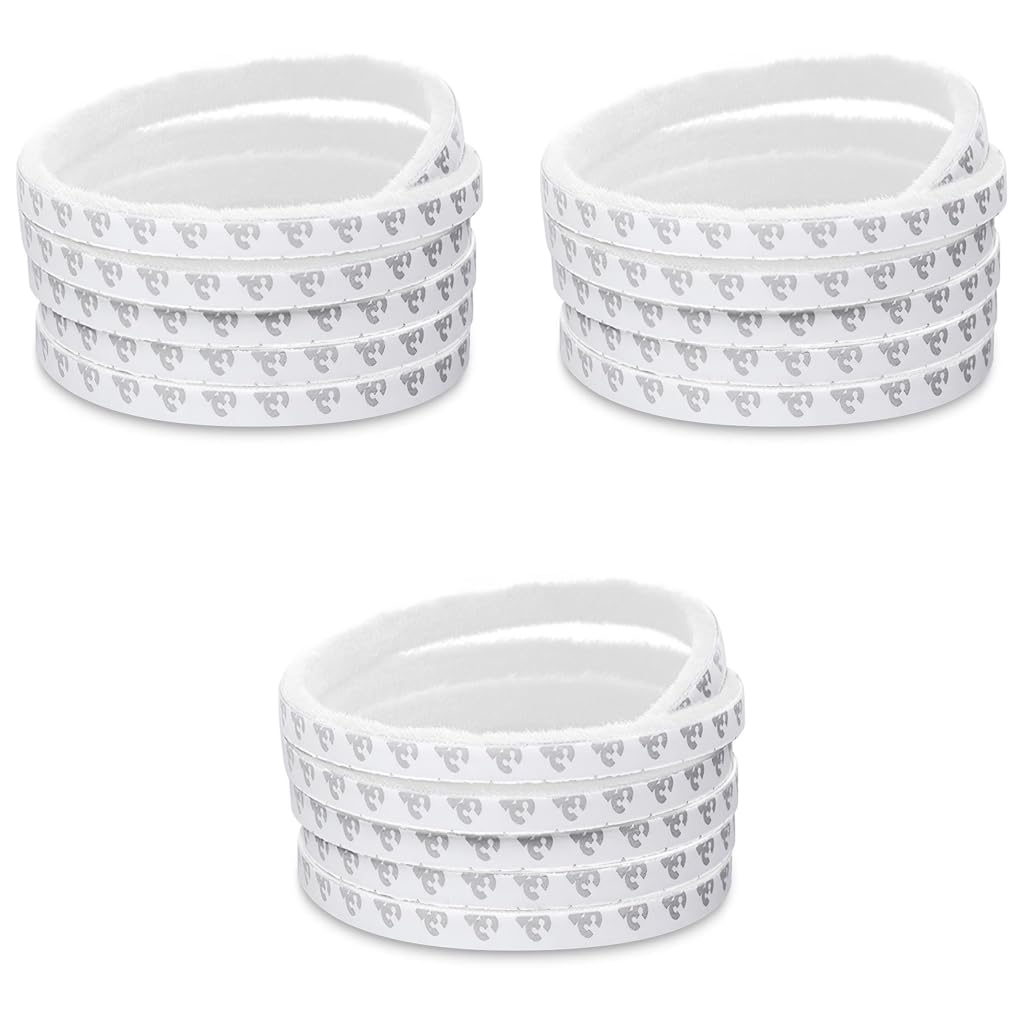 HASTHIP Door Sealing Strip for Soundproof and Dustproof Protection with Strong Adhesive 10 m White 3 PCS