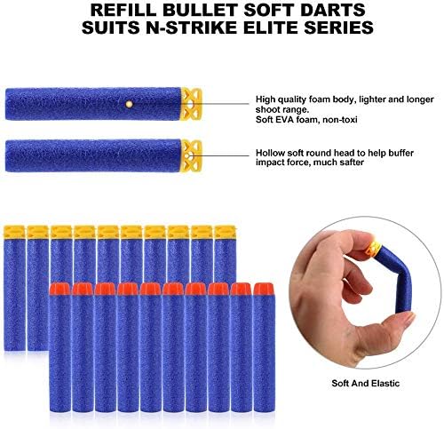 Tactical Vest Kit Compatible With Nerf Guns N-Strike Elite Series Protective Glasses -Blue (1Set), Kid