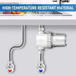 HASTHIP Water Filter for Tank Heater and Washing Machine with Clear Housing and 1/2 inch Thread | PP Fiber Filtration for Sediment and Rust Removal