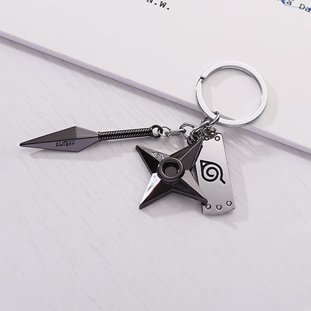 ZIBUYU® Polyvinyl Chloride (PVC) Anime Keychain Konoha Sign Pendent Keychain For Keys Collection - 1
