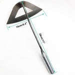 HASTHIP Weeder Hand Tool for Garden and Lawn with 6.3 in Wide Head and 11 in Handle | Iron Construction