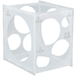 HASTHIP® 11 Holes Collapsible Plastic Balloon Sizer Cube Box, 2-10 Inch Balloon Size Measuring Tools for Decorations Like Balloons Arch & Column