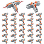HASTHIP® 30Pcs Wire Connectors T-Shape 3 Way Wire Conductor Quick Cable Splitter Electrical Connectors Push-in Terminal Block Wire Connectors Universal Wire Connector for AWG 28-12 Cable