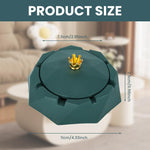 HASTHIP Fashion Desk Ashtray with Lid featuring Crown Handle and Stainless Steel Liner | Green Gift Choice
