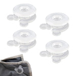 HASTHIP Duvet Clips for Secure Bedding with Anti Slip Snap On Design | 4 Clear Fasteners