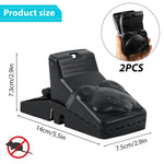 HASTHIP Rat Traps for House and Garden featuring Ultra Fast Trigger | 2 Pcs 17×7.5×7.5 cm Reusable ABS