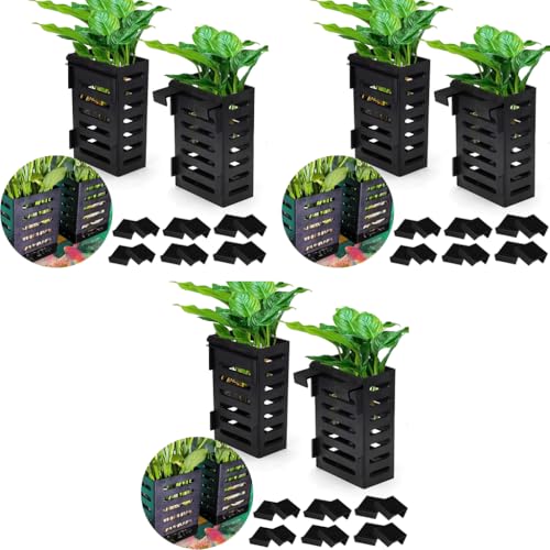 HASTHIP® 6PCS Aquarium Plant Holder with Hooks Fish Tank Enhance Your Decor Hanging Aquatic Planter Cups