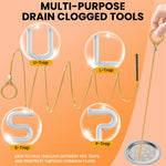 HASTHIP Drain Hair Clog Remover Tool for Bathroom Sink and Shower with 32 in Reach | Flexible PVC and Ergonomic Ring Grip