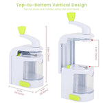 HASTHIP Vegetable Spiralizer for Healthy Meals with 4 Adjustable Blades and Suction Cup Base