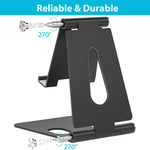 All Aluminium Tablet Holder (Upgraded) - Adjustable Tablet/Phone Holder for All Tablets, Phones, Kindles