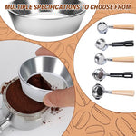 HASTHIP® 51mm Dosing Funnel with 12 Magnets, Aluminum Alloy Wide Mouth Coffee Powder Ring, No Spill Portafilter Ring Espresso Accessory, Compatible with Ground Coffee and Espresso Machines